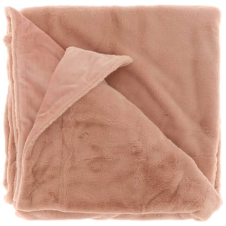 Unique Living | plaid klaas 150x200cm old pink