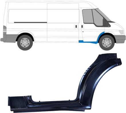 Reparatie dorpel voorste deuren voor Ford Transit 2000-2013 / Rechts