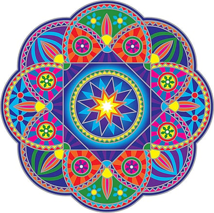 Sunseal sticker Sunburst Mandala - 13.5 cm