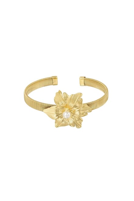armband - blooming flower - RVS -