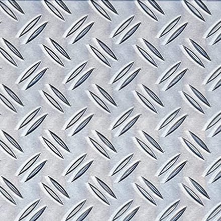 Aluminium Structuurplaat Geribbeld Reliëf 600x1000x2,5 mm