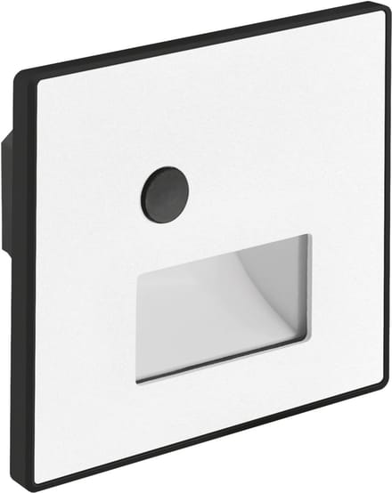 WEKTOR LED D - inbouw Wandverlichting - Trap Verlichting - met PIR sensor / Bewegingssensor - 1.2w - Aanpasbare Licht kleur CCT - 3000K/4000K/6000K - Vierkant - Wit