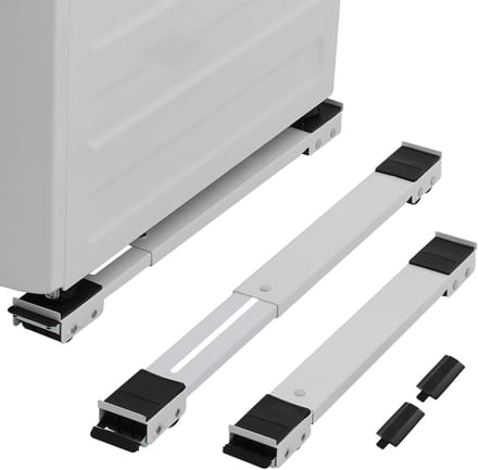 Apparaat Rollers - Verstelbare Ondersteuning - Apparaten Verplaatsen - Dubbele Vergrendeling - 43-69 cm - Wit