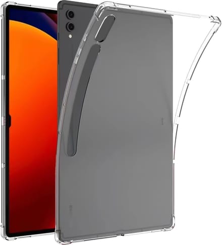 Cazy tablet Hoes geschikt voor Samsung Galaxy Tab S10 Plus / Tab S9 FE Plus / Tab S9 Plus - Siliconen Flexibele Case - Transparant