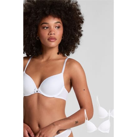 Hunkemöller 2-pack voorgevormde beugel bh Wit