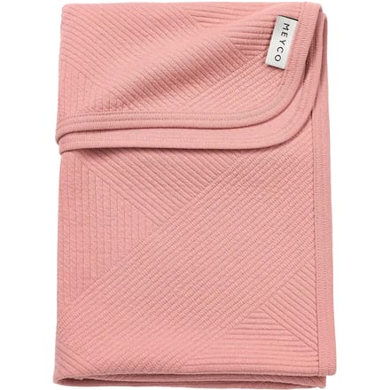 Meyco Baby Jacquard Wiegdeken - Rose - 75x100cm - 0.5 TOG