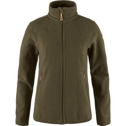 Fjallraven stina fleece jack olive - m