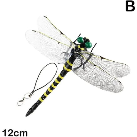 Simulation d'insecte libellule, modèle anti-moustique, ornements suspendus d'extérieur white