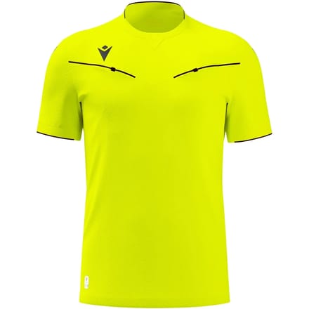 Macron Ponnet Eco Scheidsrechtersshirt Korte Mouw Heren - Fluogeel | Maat: XXL