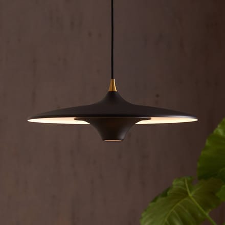 LOOM DESIGN LED hanglamp Moja, Ø 42 cm, zwart