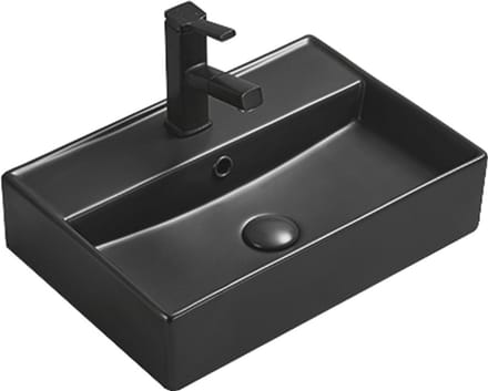 Mexen Blanca opbouw waskom 50 x 35 cm, zwart mat - 21105085