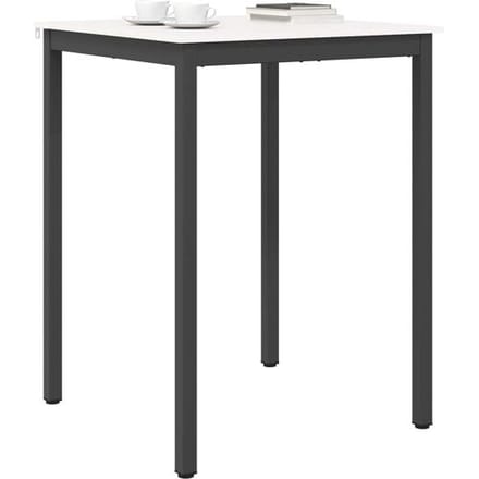 vidaXL - Bartafel - Wit - 80 - x - 80 - x - 105 - cm - Massief - grenenhout
