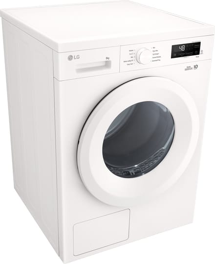 8kg Warmtepomp droger Wit | Zelfreinigende condensor | Sensor Dry | Dual Lint Filter | LG NL - RHX1008NWH
