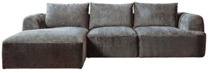 Tower Living Canterbury 2 5-AR + Chaise L - Mona 464 Cement Grey
