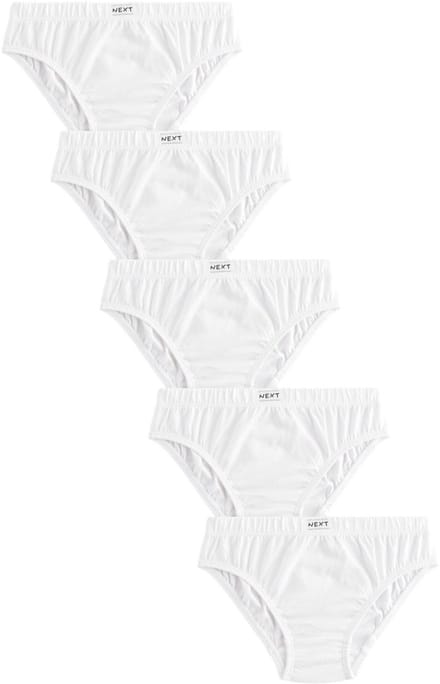 Next - Jongens - Set van 5 slips - Wit