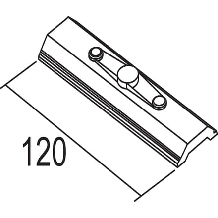 Ivela LKM Stootverbinding railophanging lengte 12 cm