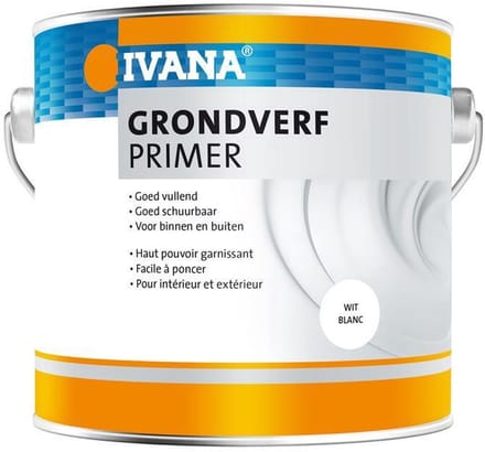 Ivana Synthetische grondverf Sneldrogend Wit 2.5ltr