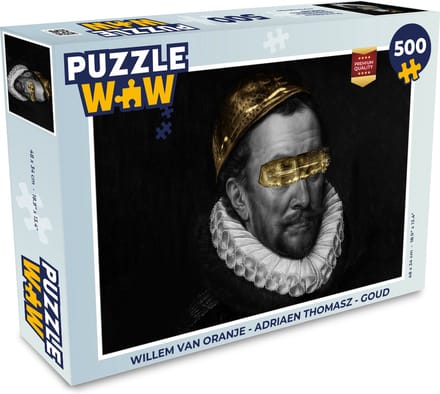 Puzzel Willem van Oranje - Adriaen Thomasz - Goud - Legpuzzel - Puzzel 500 stukjes