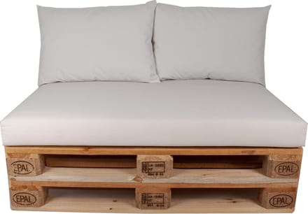 Palletkussen set plof Ecru FL 120x80x10 cm