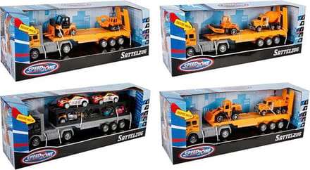 Speedzone Vrachtwagen met oplegger L&S + voertuigen - 34003203 | 4 versies