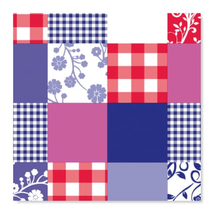 Decoratie plakfolie meubelfolie Patchwork 45 cm x 2 meter zelfklevend - Decoratiefolie - Plakplastic