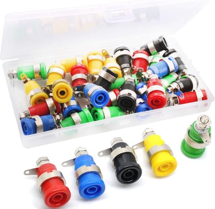 30 Stuks 4 mm Bananenconnectoren - Luidspreker Terminal Binding Post-Bussen