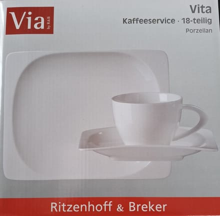 Ritzenhoff & Breker Vita koffieservies 18 delig porselein