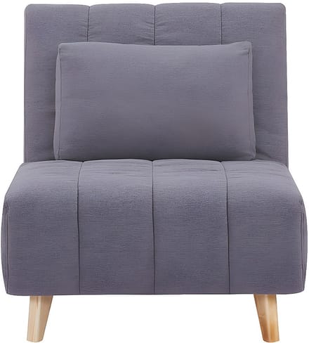 Vente-unique Slaapfauteuil STREVI - Stof - Grijs