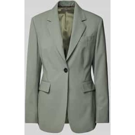 Blazer met paspelzak op de borst