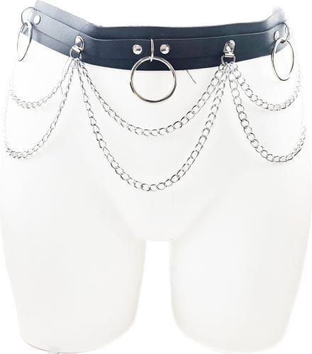 BNDGx® - Bondage Riem vrouw - Body Nep Leer - Verstelbaar -