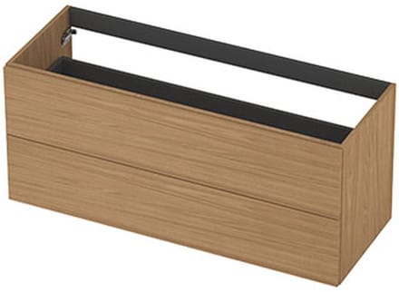 INK - Onderkast 2L Decor Softclose Tbv Greep - 1200x450x520 Mm - Blank Eiken