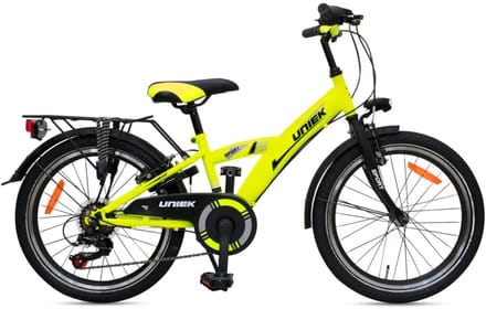 Kinderfiets Uniek 6S 20'' Geel/Zwart