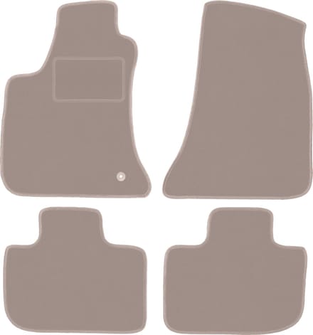 Beige velours vloermatten voor: Dodge Charger coupé (2006-2010)