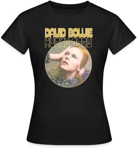 David Bowie Hunky Dory Album Cover T-Shirt Dames