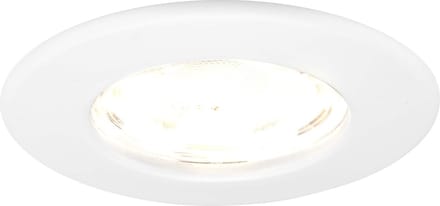 Ledvion - LED Inbouwspot - Dimbaar - 5W - 2700K - Ø84mm - IP65 - Wit