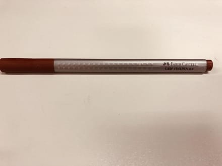 Faber Castell Fineliner FC Grip 0 - 4 mm - gebrand oker