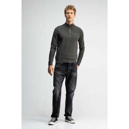 Butcher of Blue Clifton Halfzip Mocha Brown Größe: M | Pullover Outlet | Herren | Braun