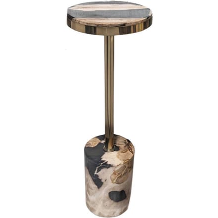 PTMD - Bijzettafel Mody - Zwart - 21x21x64cm