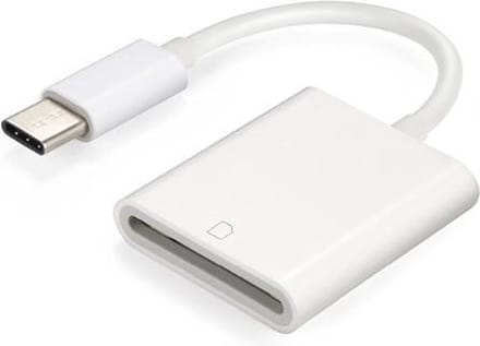 USB-C SD kaartlezer voor MacBook, iPad Pro (2018 - 2026) / iPad Air (2020 - 2026), iPhone 15 - 17 etc