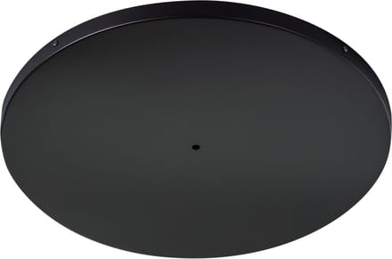 ETH Plafondkap / plafondplaat 80CM rond met kruis beugel kleur mat zwart