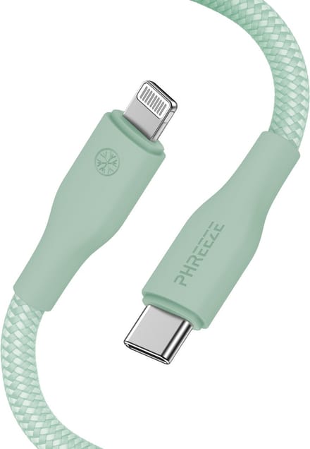 Kabel geschikt voor Lightning naar usb C - 1 meter - Groen - Oplaadkabel geschikt voor iPhone
