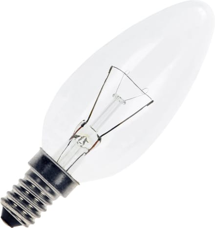 Kaarslamp Helder - 15W - E14 (kleine fitting)