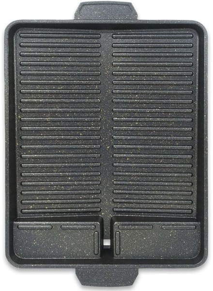 CRLYN® Grillplaat Inductie - Bakplaat - Gietijzer - Zwart