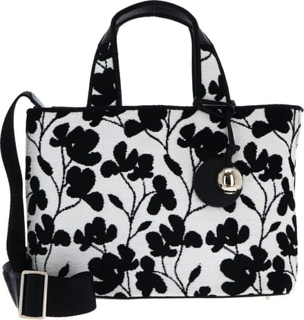 FURLA Handtas Schoudertas Alissa Tote Toni Marshmallow Wit Zwart