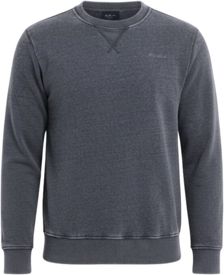 OMBRE Sweater - Regular Fit - Katoen - Lange Mouw Marine S