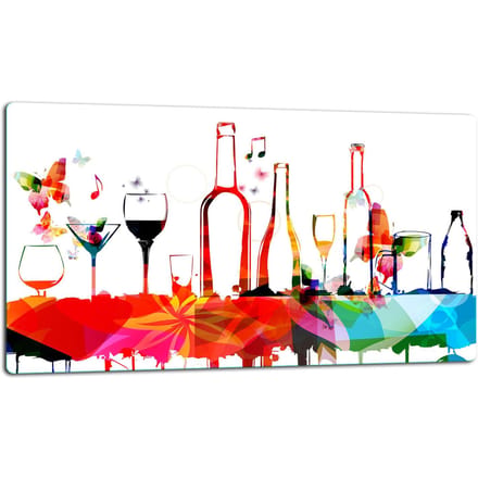 TMK ArtDeko - Snijplank - 52x30cm - Inductie- en Gascompatibel - Glas