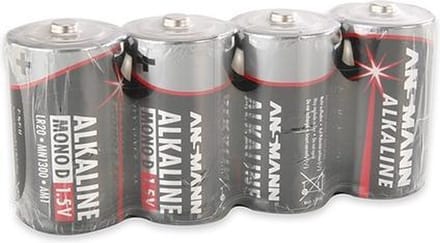 Ansmann LR20 Red-Line D batterij (mono) Alkaline 1.5 V 16000 mAh 4 stuk(s)