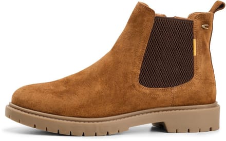 camel active Chelsea boot van echt leer - Maat womenswear-37 - Bruin
