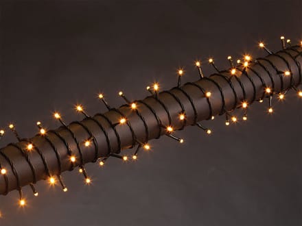 Luna LED, lichtslinger, 12 m, 160 leds, Arizona wit, groene kabel, voor binnen en buiten, modulator, 24 V