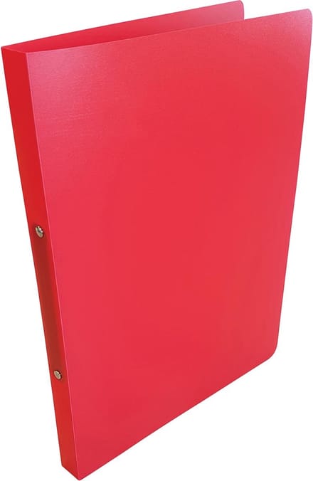 Alpha ringmap, voor ft A4, uit PP, 2 ringen van 16 mm, rood 25 stuks